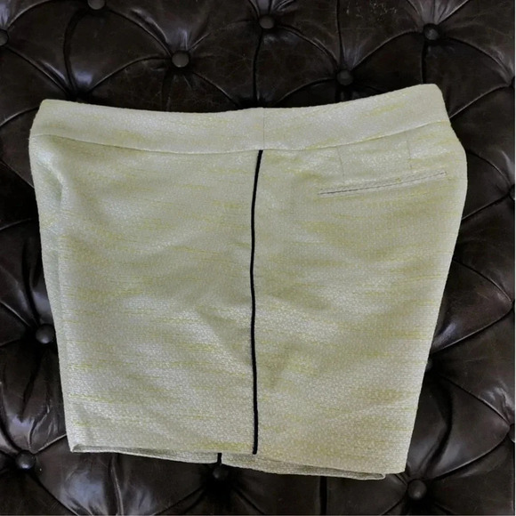 NWT Sail to Sable Limeade Tweed Shorts Resort15-8L metallic pinstripe piping - Picture 9 of 11